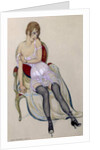 Lady in Underwear, 1917 by Gerda Marie Frederike Wegener