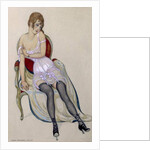 Lady in Underwear, 1917 by Gerda Marie Frederike Wegener