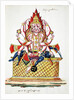 Narasimha, 4th avatar of Vishnu by Indian School