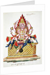 Narasimha, 4th avatar of Vishnu by Indian School