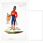 Man with saddle by Indian School