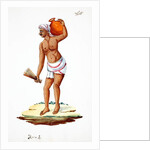 Sweeper carrying water by Indian School