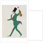 Costume design for Paganini in 'The Enchanted Night' by Gabriele d'Annunzio c.1923 by Leon Bakst