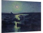 Camaret, Moonlight and Fishing Boats, 1894 by Maximilien Luce