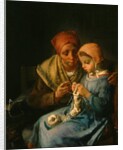 The Knitting Lesson, 1869 by Jean-Francois Millet