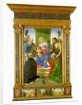 Madonna and Child Enthroned with Saints Peter, John the Baptist, Dominic and Nicholas of Bari, c.1481–85 by Piero di Cosimo