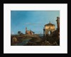 An Island in the Lagoon with a Gateway and a Church, 1743-44 by Canaletto
