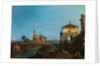 An Island in the Lagoon with a Gateway and a Church, 1743-44 by Canaletto