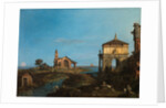 An Island in the Lagoon with a Gateway and a Church, 1743-44 by Canaletto