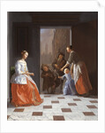 Street Musicians at the Door, 1665 by Jacob Ochtervelt