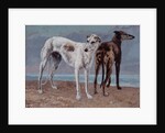 The Greyhounds of the Comte de Choiseul, 1866 by Gustave Courbet