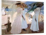 Under the Awning, Zarauz, 1910 by Joaquin Sorolla y Bastida