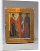 Menologion Icon with Sts. Paraskeve, Catherine, and Anastasia, late 17th century by Russian School
