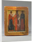 Menologion Icon with Sts. Paraskeve, Catherine, and Anastasia, late 17th century by Russian School