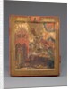 St. George, late 17th century, 19th century over painting by School Russian