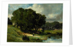 Woman Standing near a Pond, 1880 by Edward Mitchell Bannister