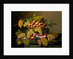Still Life with a Basket of Fruit, 19th century by Severin Roesen