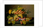 Still Life with a Basket of Fruit, 19th century by Severin Roesen