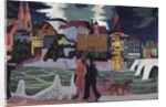 View of Basel and the Rhine, 1927-28 by Ernst Ludwig Kirchner