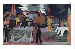 View of Basel and the Rhine, 1927-28 by Ernst Ludwig Kirchner
