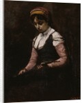 Girl with Mandolin, 1860-65 by Jean Baptiste Camille Corot