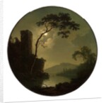 Lake with Castle on a Hill, 1787 by Joseph Wright of Derby