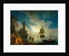 A Harbor in Moonlight, 1787 by Claude Joseph Vernet
