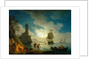A Harbor in Moonlight, 1787 by Claude Joseph Vernet