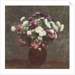 Asters in a Vase, 1875 by Ignace Henri Jean Fantin-Latour