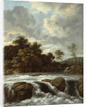 Landscape with Waterfall, c.1665 by Jacob Isaaksz. or Isaacksz. van Ruisdael