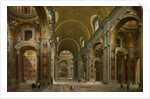 Interior of St. Peter's, Rome, 1731 by Giovanni Paolo Pannini or Panini