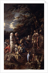 St. John the Baptist preaching in the Wilderness, c.1660 by Salvator Rosa