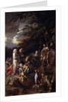 St. John the Baptist preaching in the Wilderness, c.1660 by Salvator Rosa