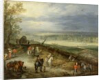 Extensive Landscape With Travellers on a Country Road, c.1608-10 by Jan the Elder Brueghel