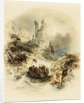 Shipwreck off Dunstanburgh Castle by George Balmer