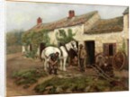Smithy, Hexham Bridge End, 1885 by Ralph Hedley