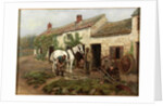 Smithy, Hexham Bridge End, 1885 by Ralph Hedley