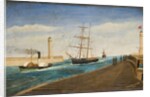 The Tug 'Rescue' Towing the Brig 'Polly' into Sunderland Harbour, 1885 by James W. Ferguson