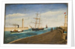The Tug 'Rescue' Towing the Brig 'Polly' into Sunderland Harbour, 1885 by James W. Ferguson