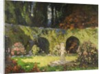 In an Old-World Garden by Thomas Edwin Mostyn