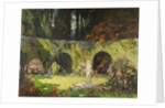 In an Old-World Garden by Thomas Edwin Mostyn