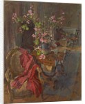 Red Coat with Geranium by Susan Ryder