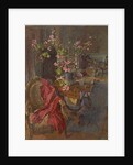 Red Coat with Geranium by Susan Ryder