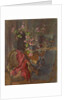Red Coat with Geranium by Susan Ryder