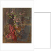 Red Coat with Geranium by Susan Ryder
