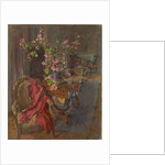 Red Coat with Geranium by Susan Ryder