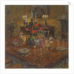 Dining Room with Geraniums by Susan Ryder