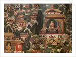 Scenes of the life of the Buddha Shakyamuni by Tibetan School