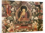 Scenes of the life of the Buddha Shakyamuni. First half of the 17th century. Detrempe on canvas. by Tibetan School