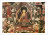Scenes of the life of the Buddha Shakyamuni. First half of the 17th century. Detrempe on canvas. by Tibetan School